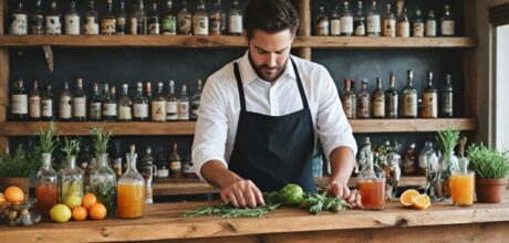 como usar xaropes caseiros e ingredientes orgânicos na mixologia