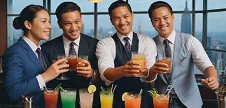 Como trabalhar como bartender em bares rooftop