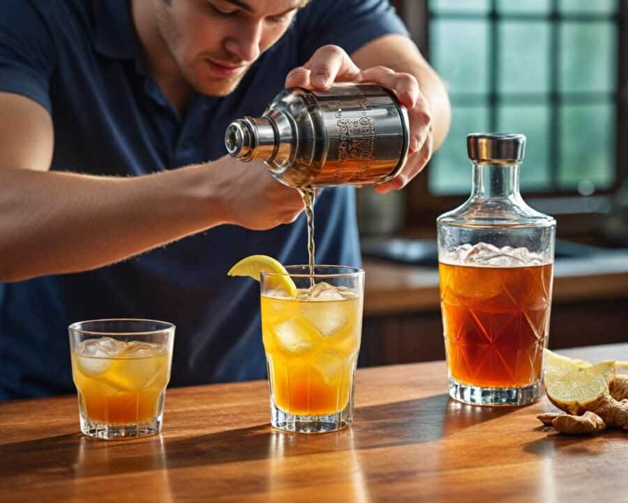 Como fazer cocktails com xarope de gengibre caseiro