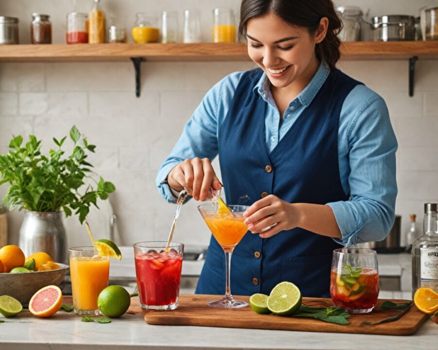 Como fazer cocktails com ingredientes orgânicos em casa
