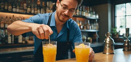 Como fazer americano cocktail com soda de gengibre