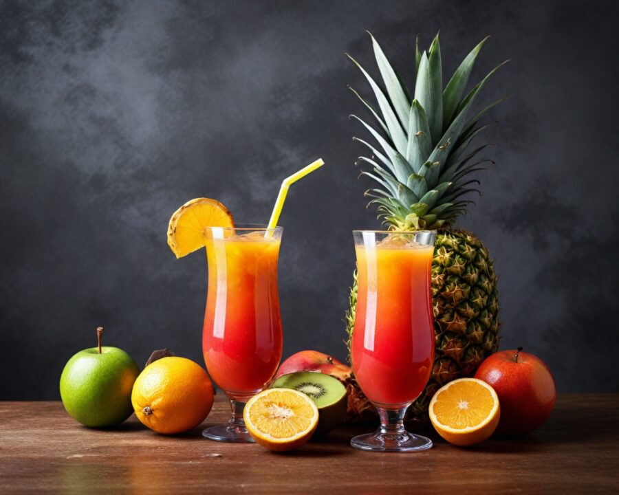 Como fazer receita de rum punch com frutas tropicais