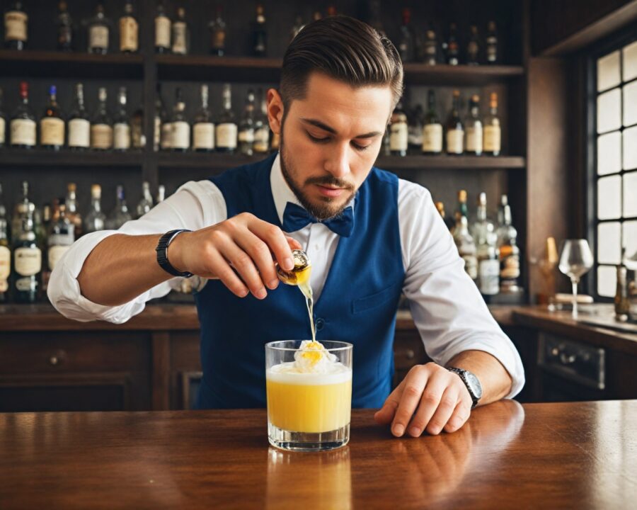 Como fazer receita de pisco sour com bitter aromático