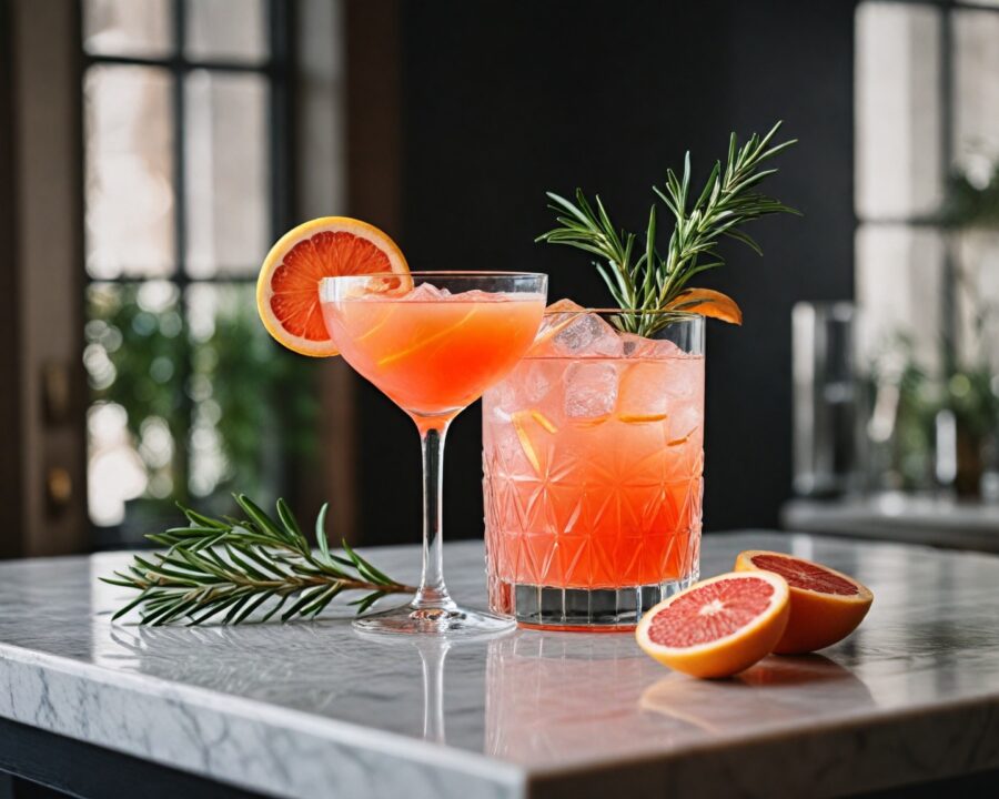 Receita de tom collins com twist de grapefruit fácil e refrescante