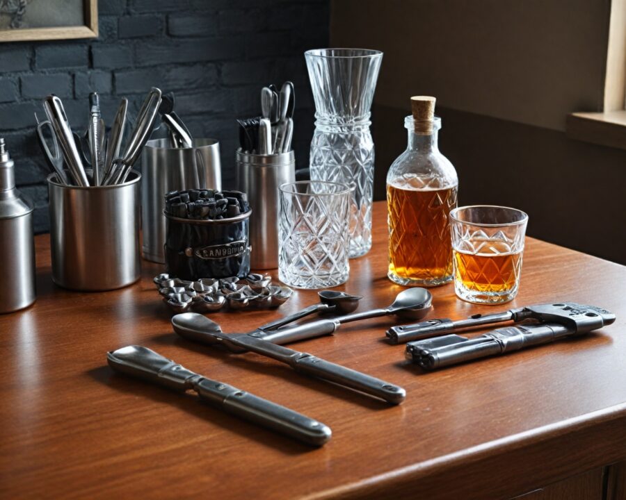 Como organizar utensílios pequenos de bar de forma prática