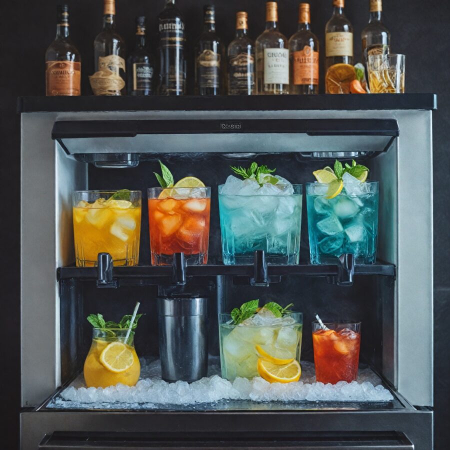 Como usar máquinas de gelo para diferentes tipos de cocktails