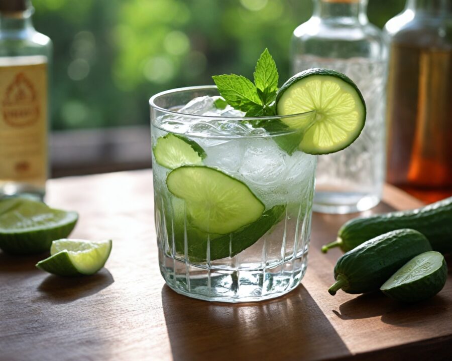 Como fazer gin com pepino refrescante: guia completo