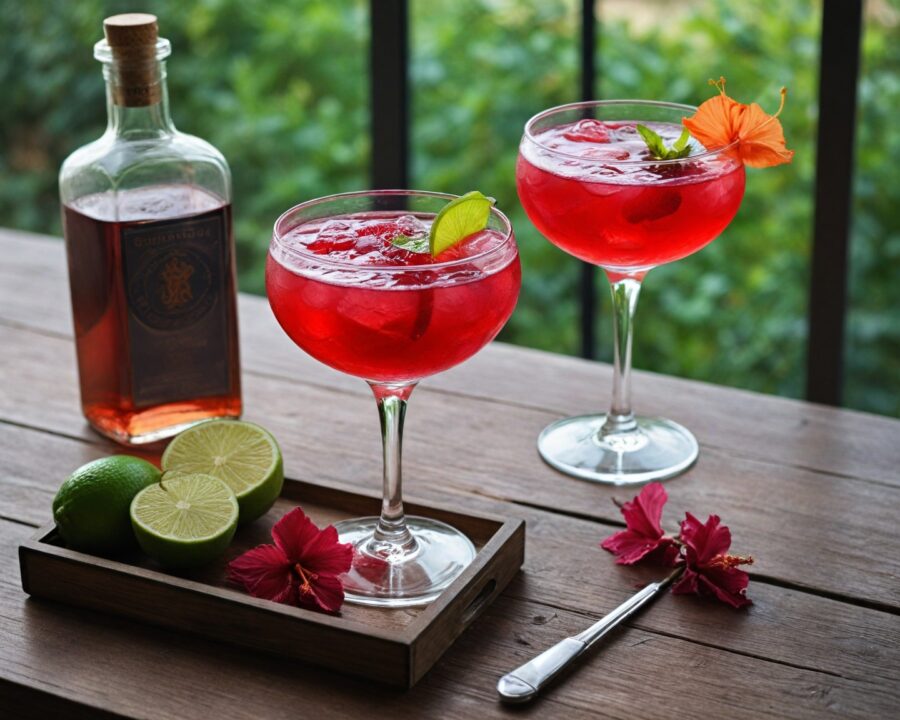 Como fazer receita de gin com chá de hibisco perfeita