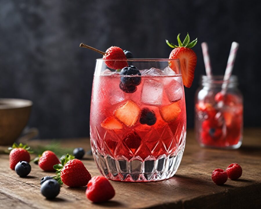 Como fazer drink de gin com frutas vermelhas perfeito