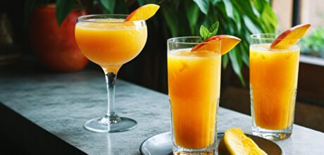 Receita fácil de drink sem álcool com manga refrescante