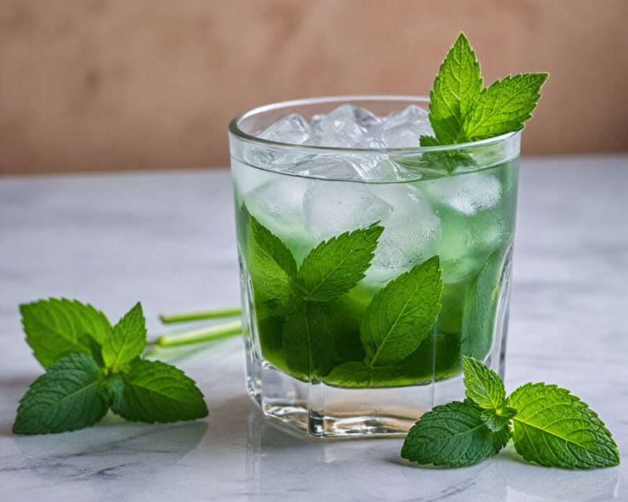 Como fazer um drink sem álcool com hortelã refrescante