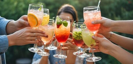 Receitas fáceis de drinks com água com gás para festas