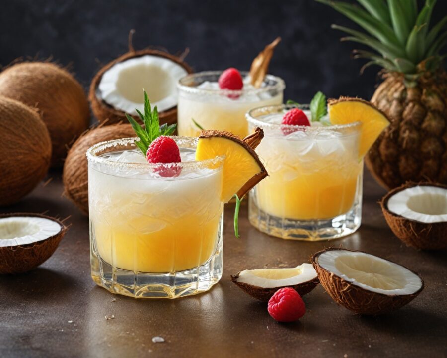 Receitas fáceis de drink sem álcool com coco