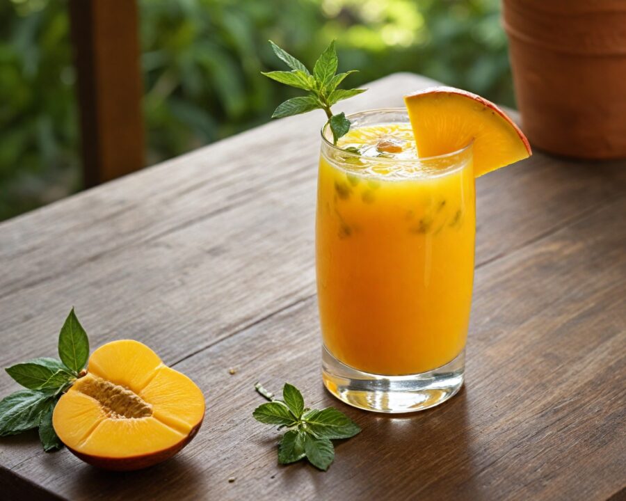 Receita de drink sem álcool com manga e maracujá fácil