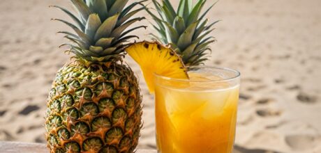 Como fazer drink sem álcool com abacaxi e coco queimado