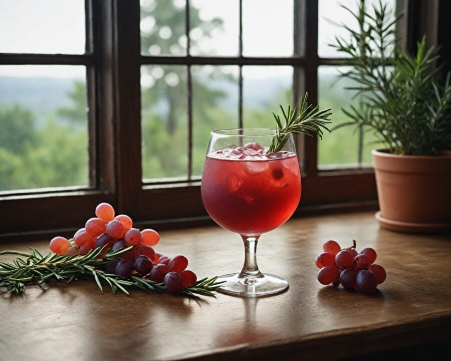 Como preparar mocktail de uva com alecrim em casa
