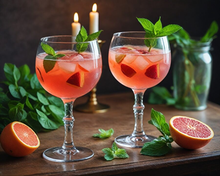 Receita de drink sem álcool para noite romântica perfeita