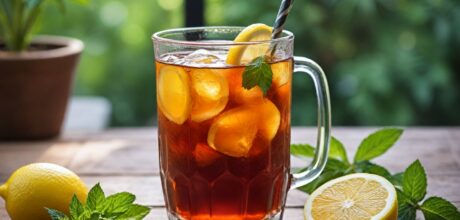 Como fazer drink sem álcool com chá preto gelado e limão
