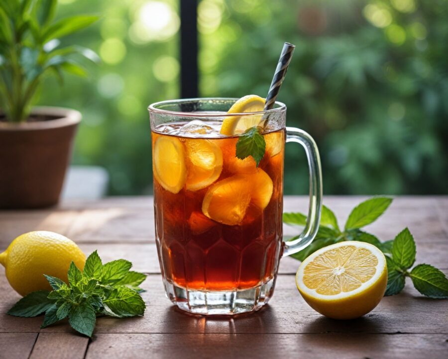 Como fazer drink sem álcool com chá preto gelado e limão