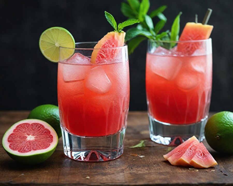 Como fazer drink sem álcool com suco de goiaba e limão