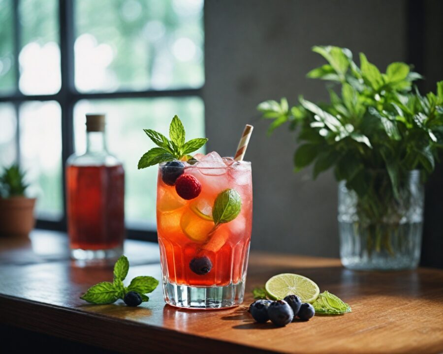 Como fazer um mocktail sofisticado com água tônica zero