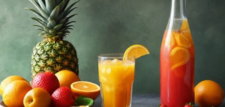Receita de mocktail com espumante sem álcool e frutas