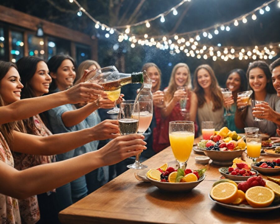 Receita de bebida gaseificada sem álcool para festas