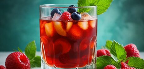 Como fazer drink sem álcool com chá de frutas vermelhas