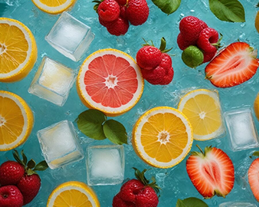 Receita fácil de drink com gelo saborizado sem álcool